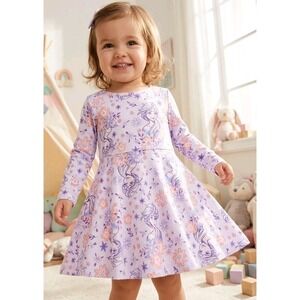 Disney Gils 18‎ Months Frozen Dress - Elsa - Lilac - Long Sleeve - NWT Comfy Top